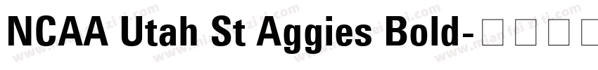 NCAA Utah St Aggies Bold字体转换